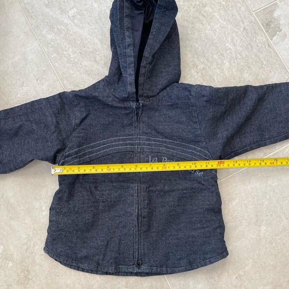 Warm Cozy La Petite Ourse Denim Hooded Jacket & Pants 9 Mos EUC Outfit - Picture 12 of 15